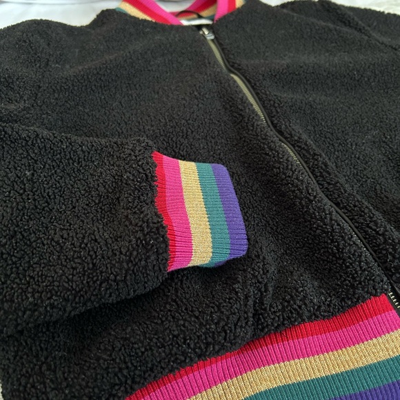 Spiritual Gangster “Loved” Sherpa Bomber Jacket - Picture 4 of 9